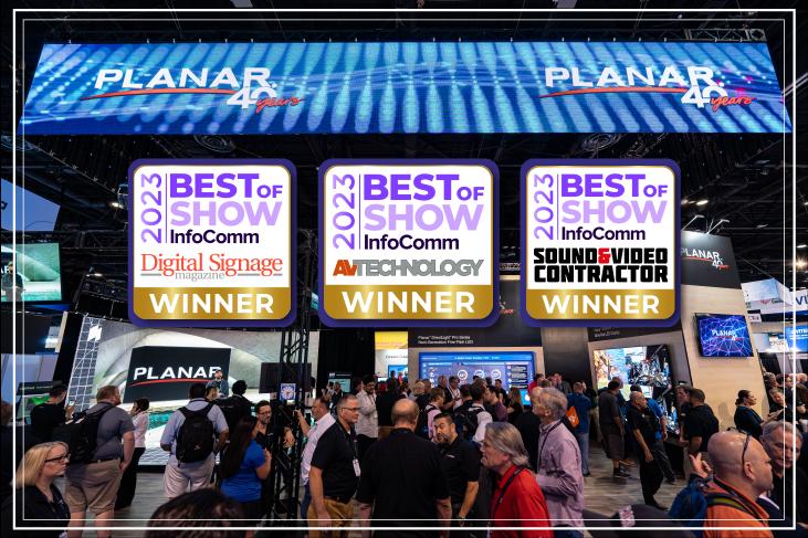 米兰·(milan)中国官方网PLANAR三款产品同时斩获InfoComm最佳展示奖